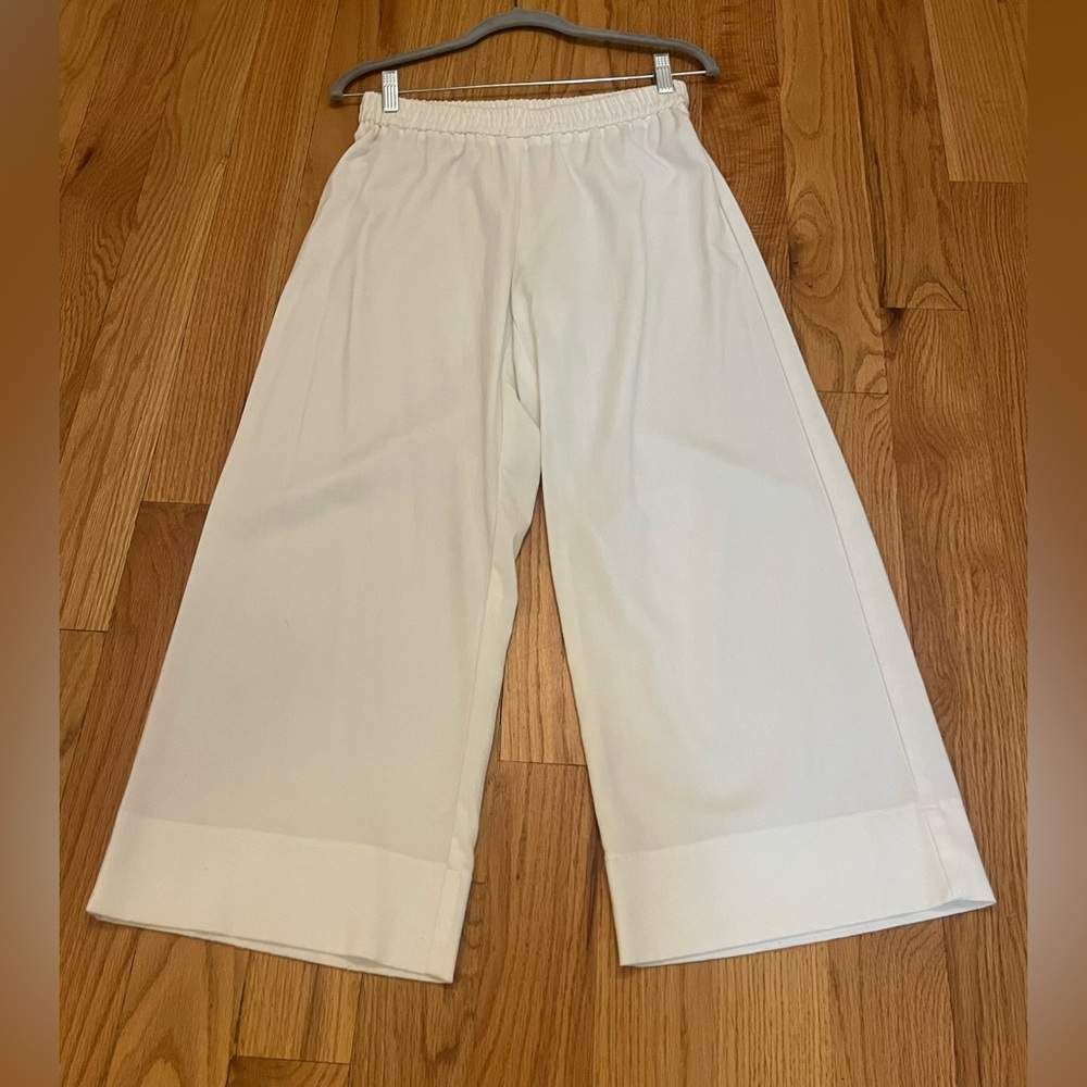 DREW High waist wide leg capri pants